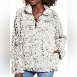 Thread & Supply Wubby Fleece Pullover, Ivory, Size S